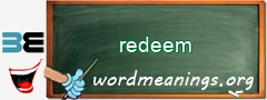 WordMeaning blackboard for redeem